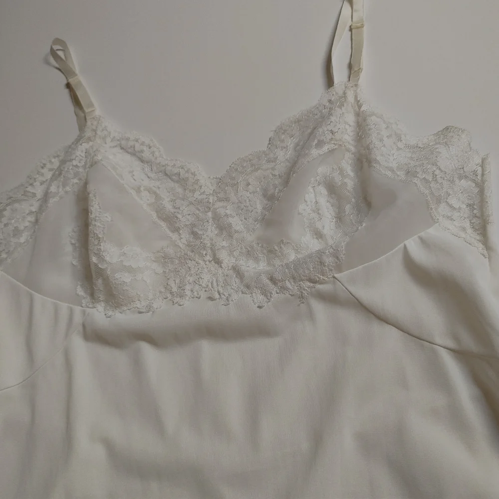 VTG Vassarette White Full Slip 36 - Picture 8 of 10